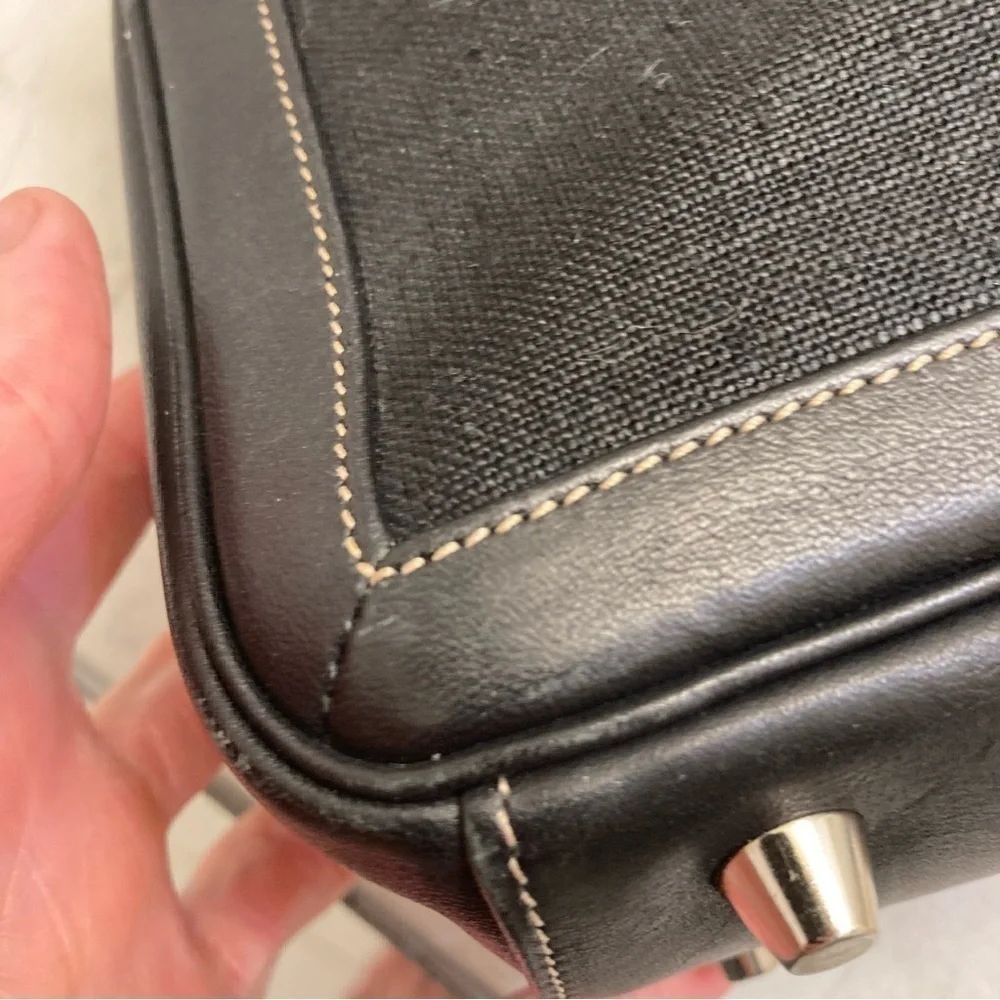 Coach RARE vintage fabric and leather 9436 mini bag with crossbody strap